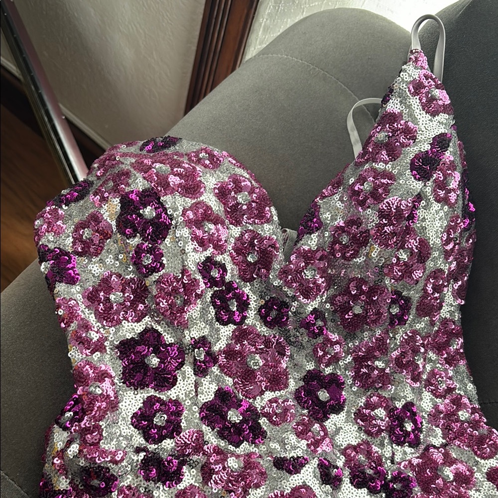Floral Sequin Dress